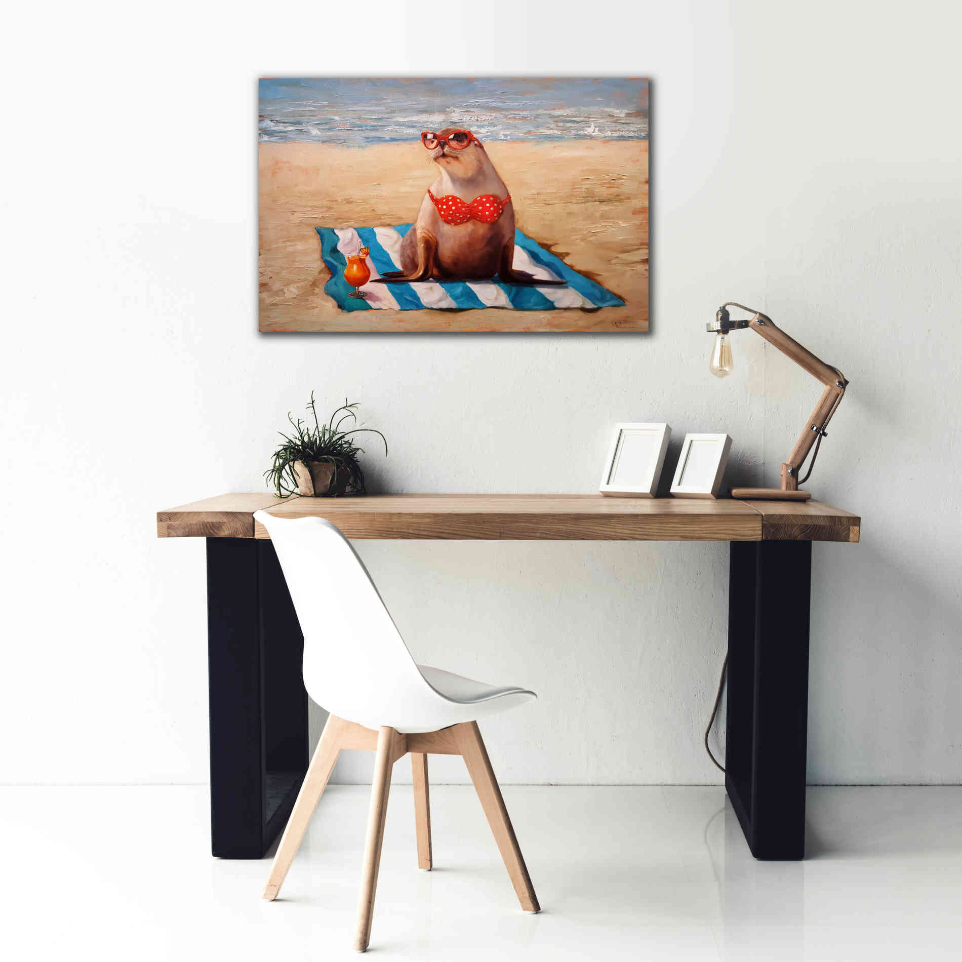 'Beached' by Lucia Heffernan, Canvas Wall Art,40x26