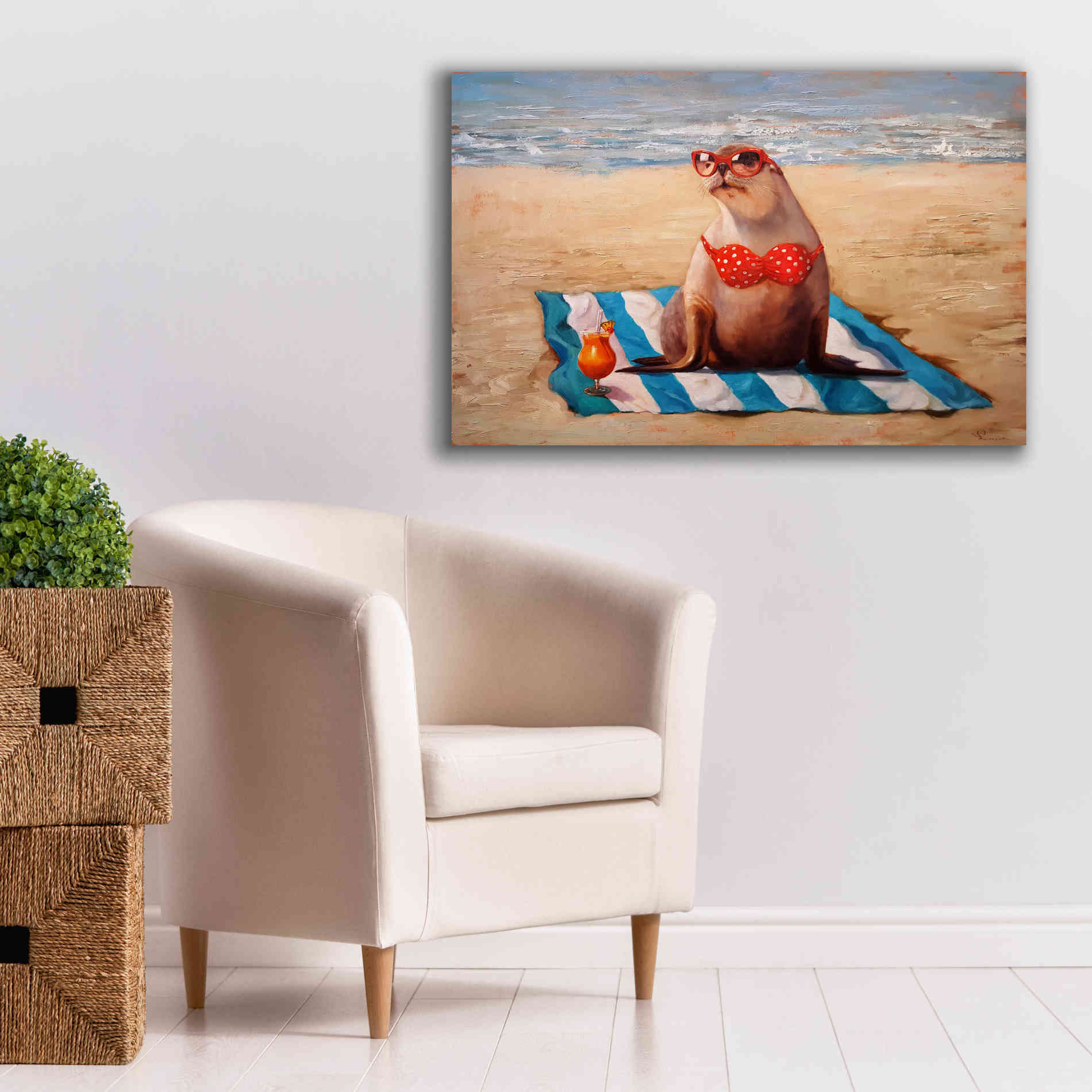 'Beached' by Lucia Heffernan, Canvas Wall Art,40x26
