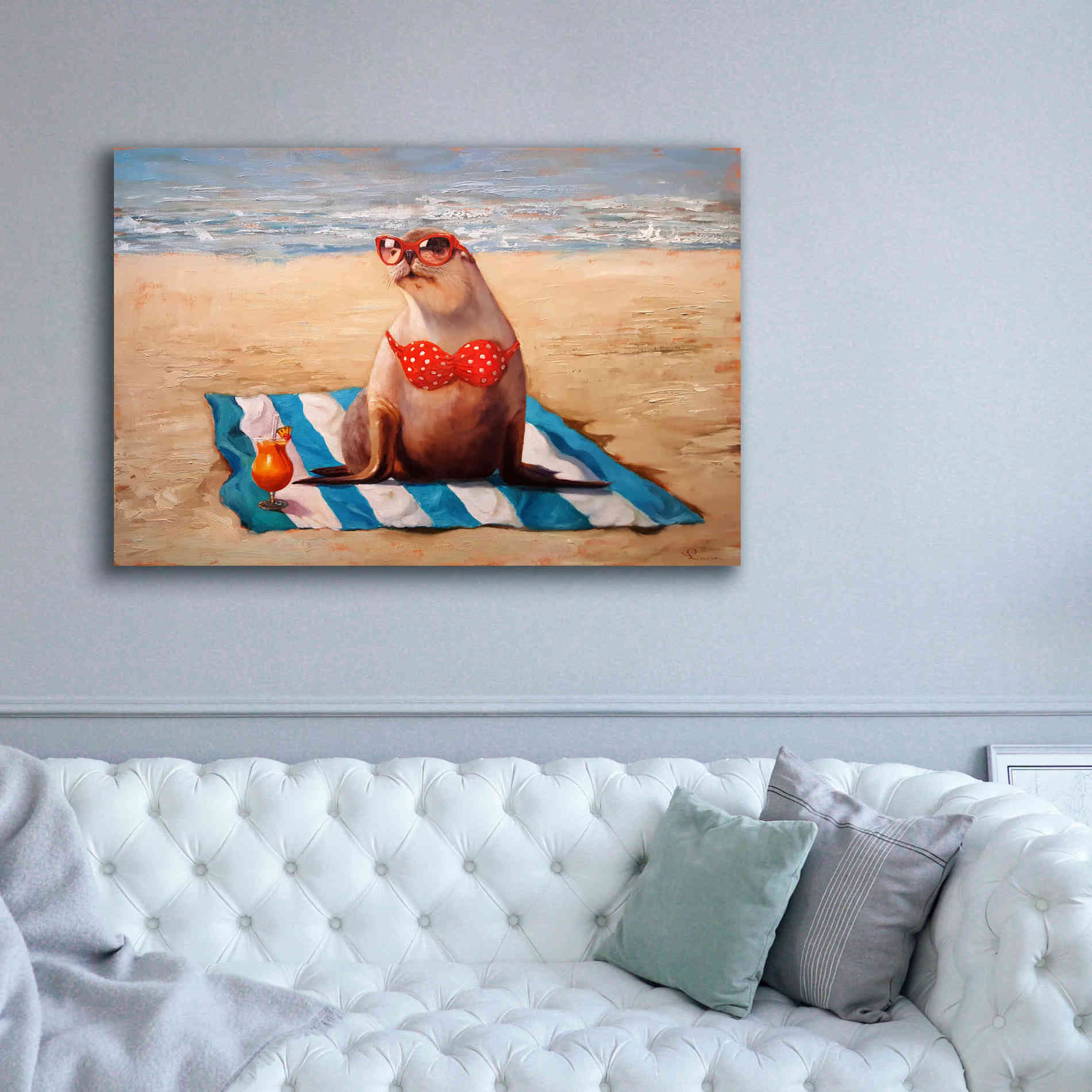 'Beached' by Lucia Heffernan, Canvas Wall Art,60x40