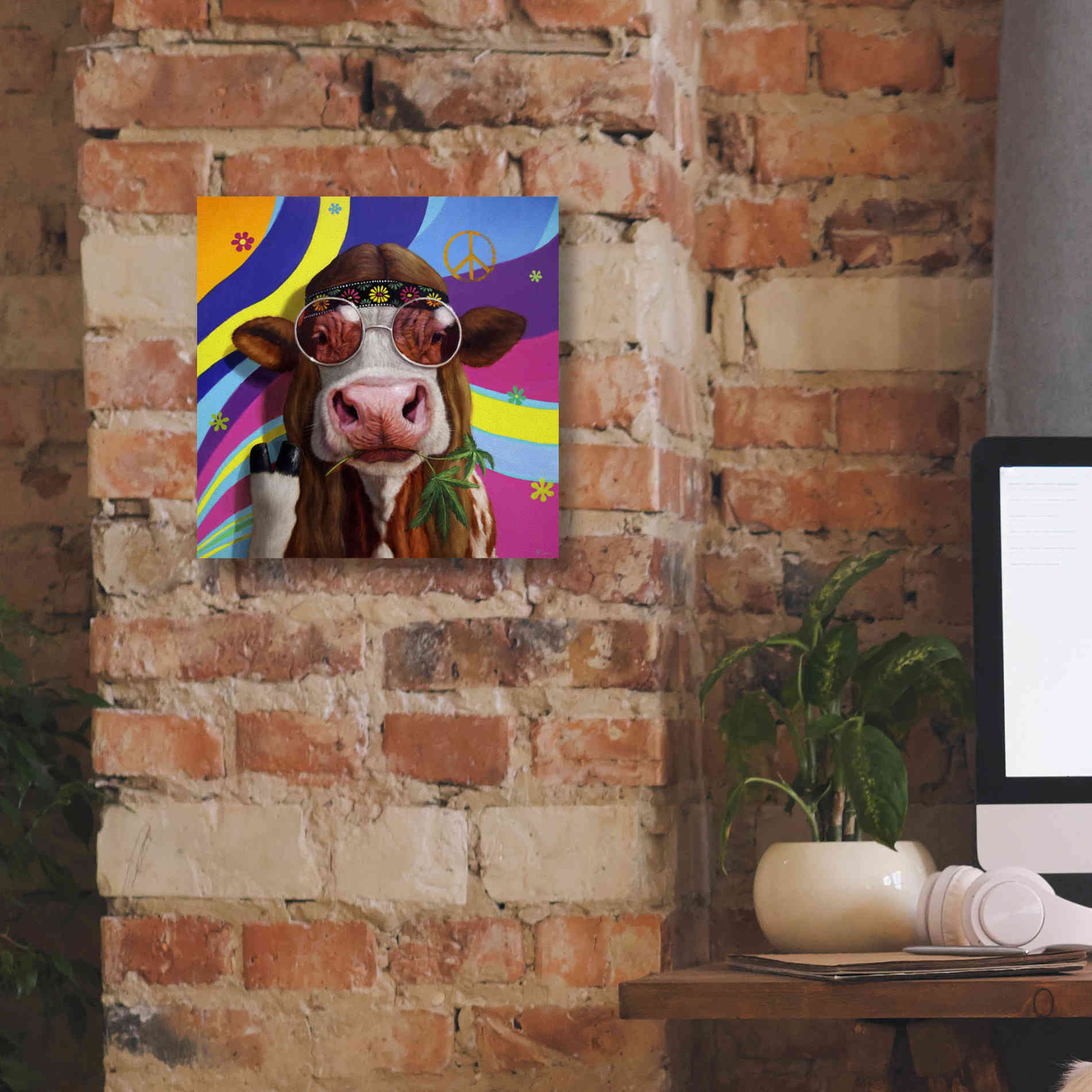 'Grass Fed' by Lucia Heffernan, Canvas Wall Art,12x12