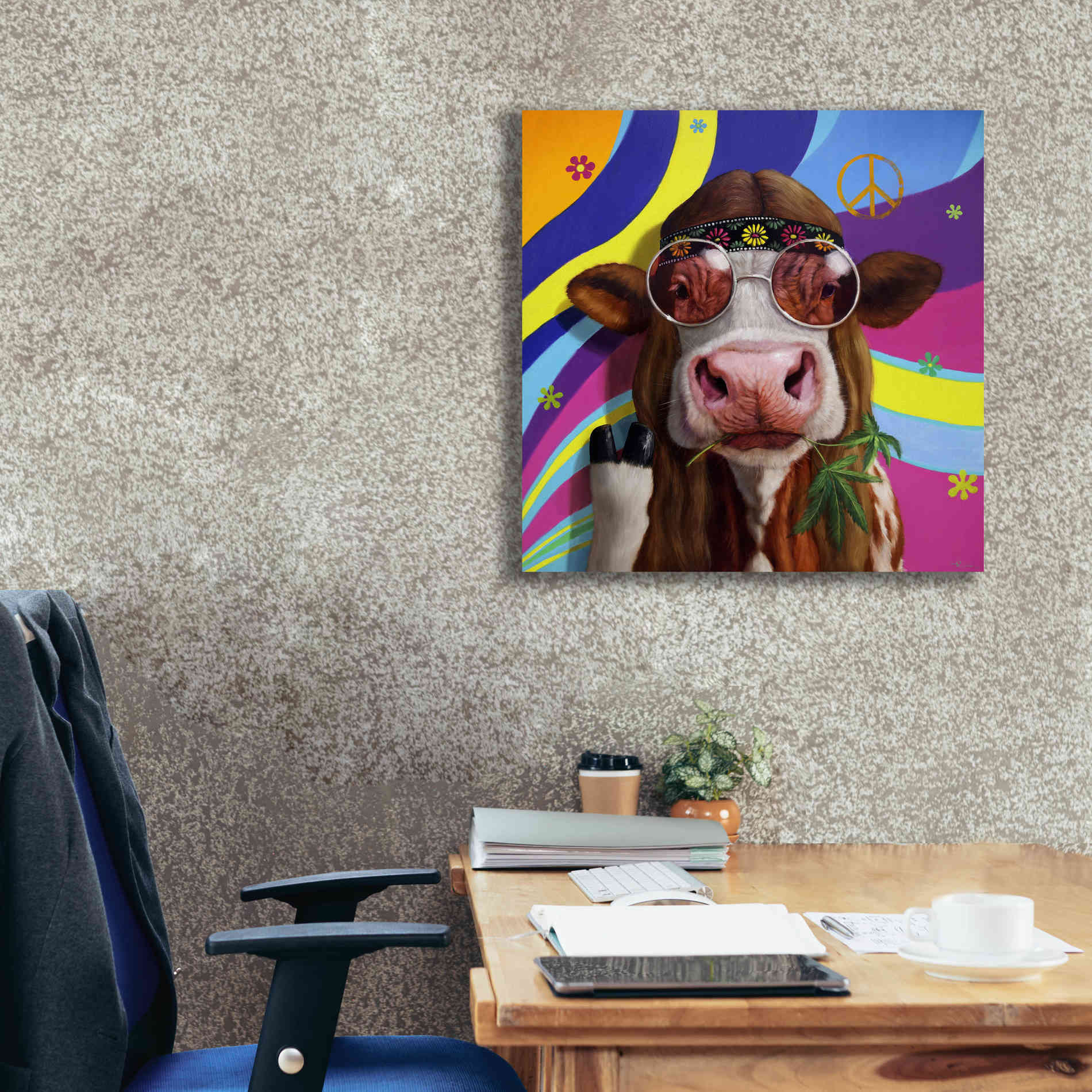 'Grass Fed' by Lucia Heffernan, Canvas Wall Art,26x26