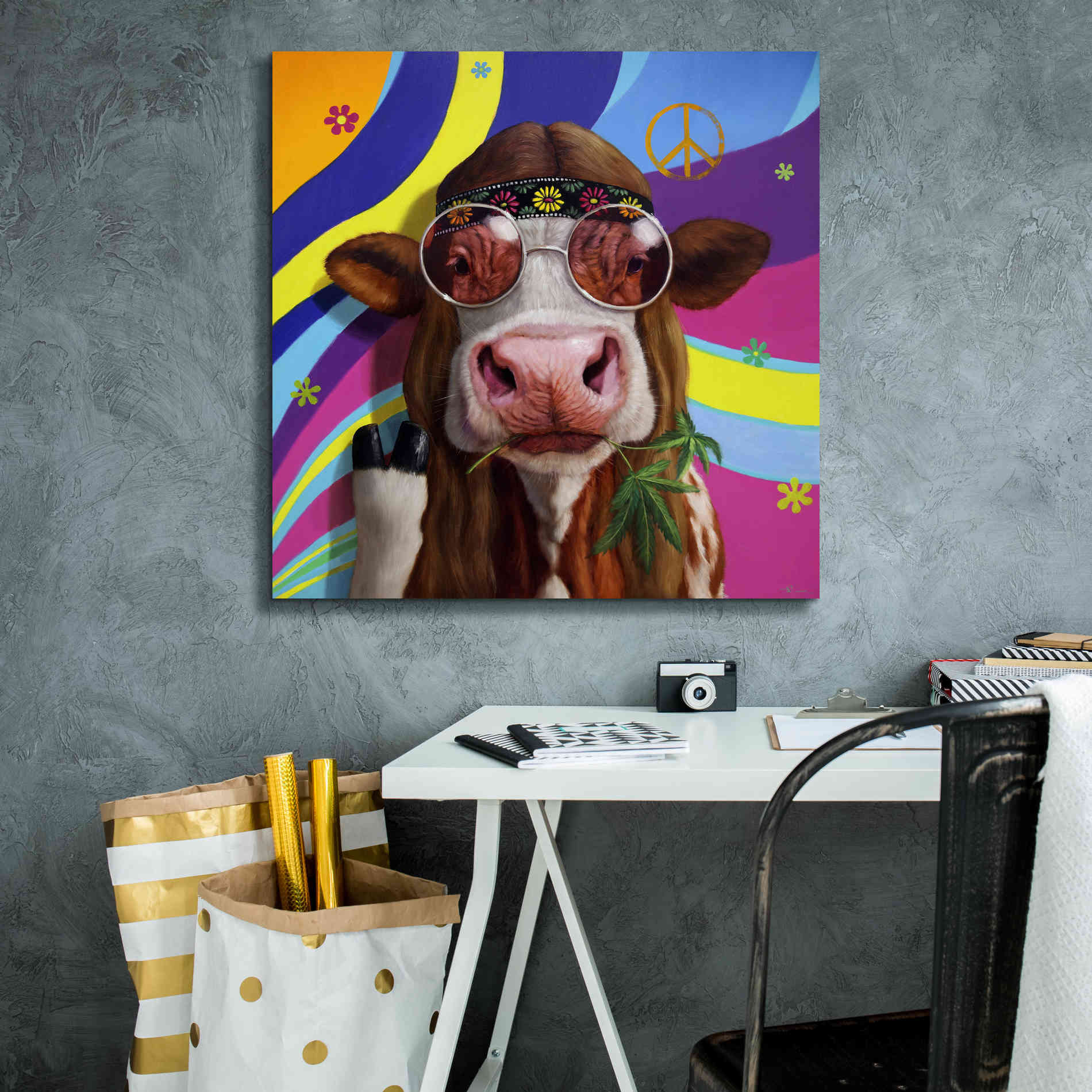 'Grass Fed' by Lucia Heffernan, Canvas Wall Art,26x26