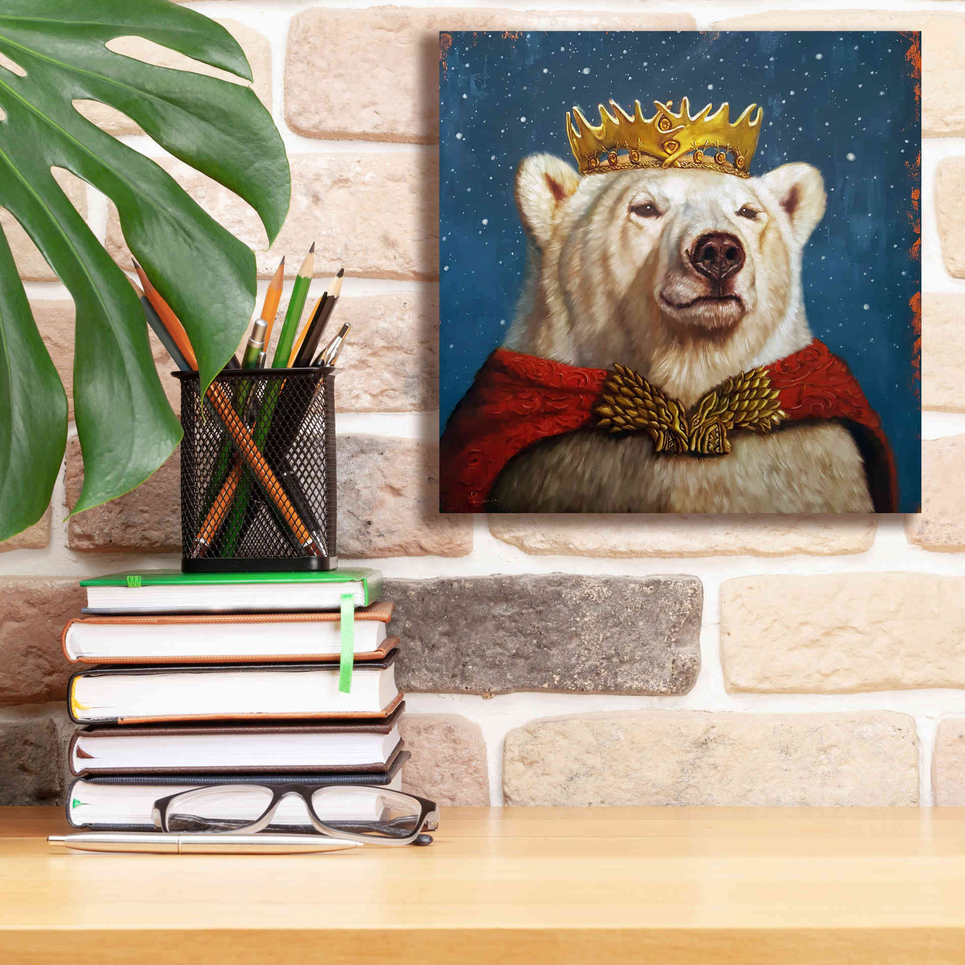 'Snow King' by Lucia Heffernan, Canvas Wall Art,12x12