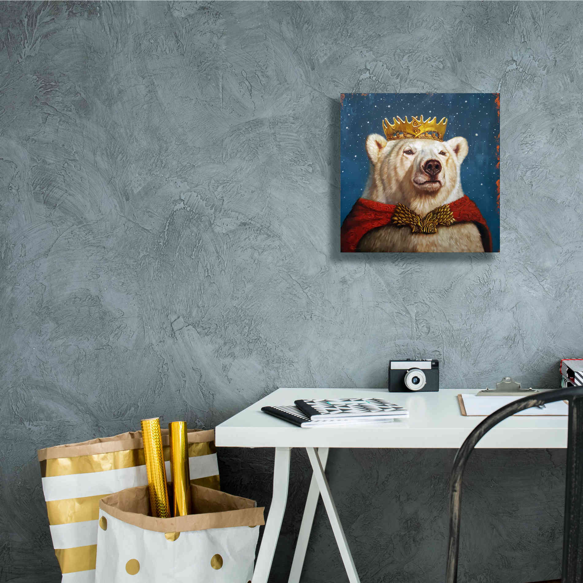 'Snow King' by Lucia Heffernan, Canvas Wall Art,12x12