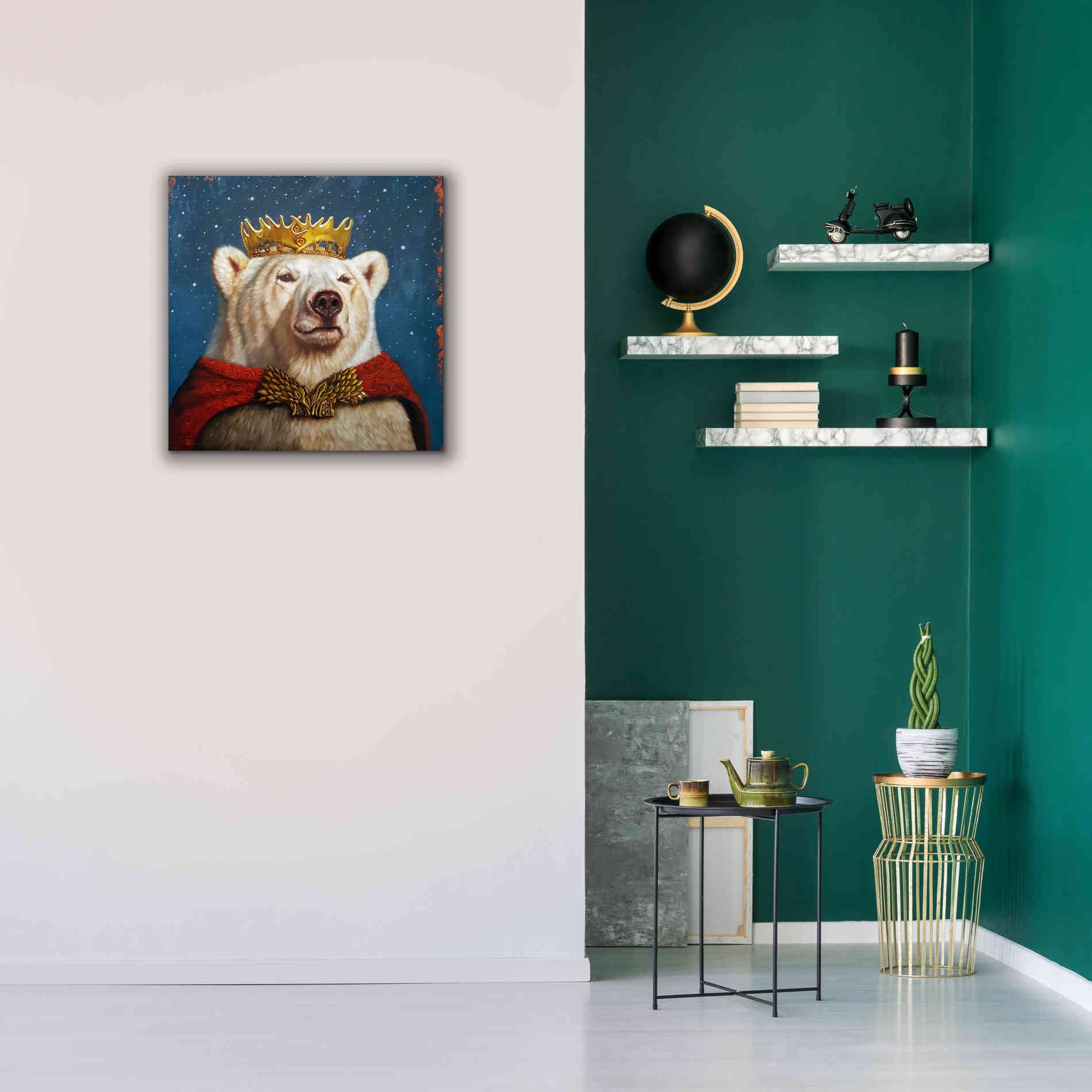 'Snow King' by Lucia Heffernan, Canvas Wall Art,26x26