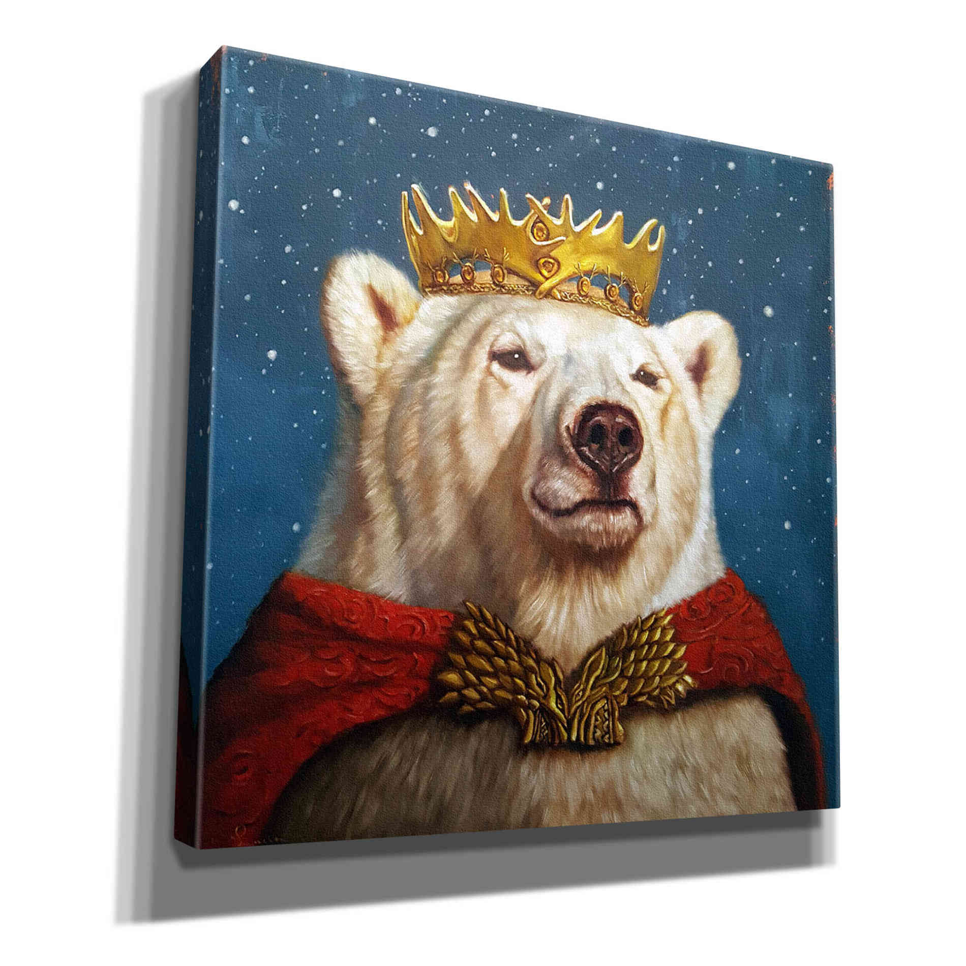 'Snow King' by Lucia Heffernan, Canvas Wall Art