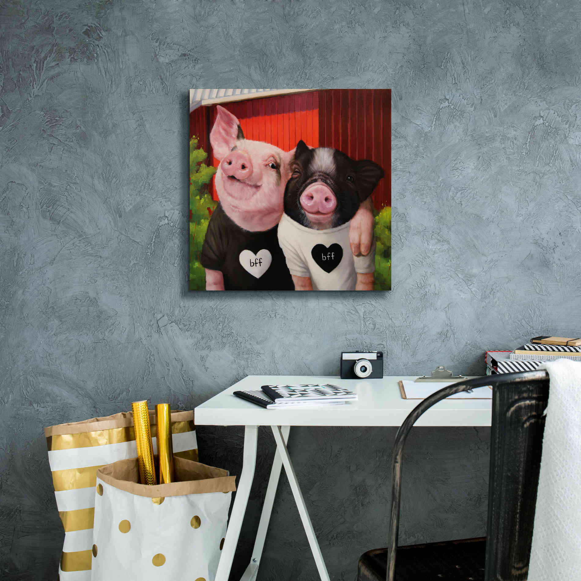 'BFF' by Lucia Heffernan, Canvas Wall Art,18x18