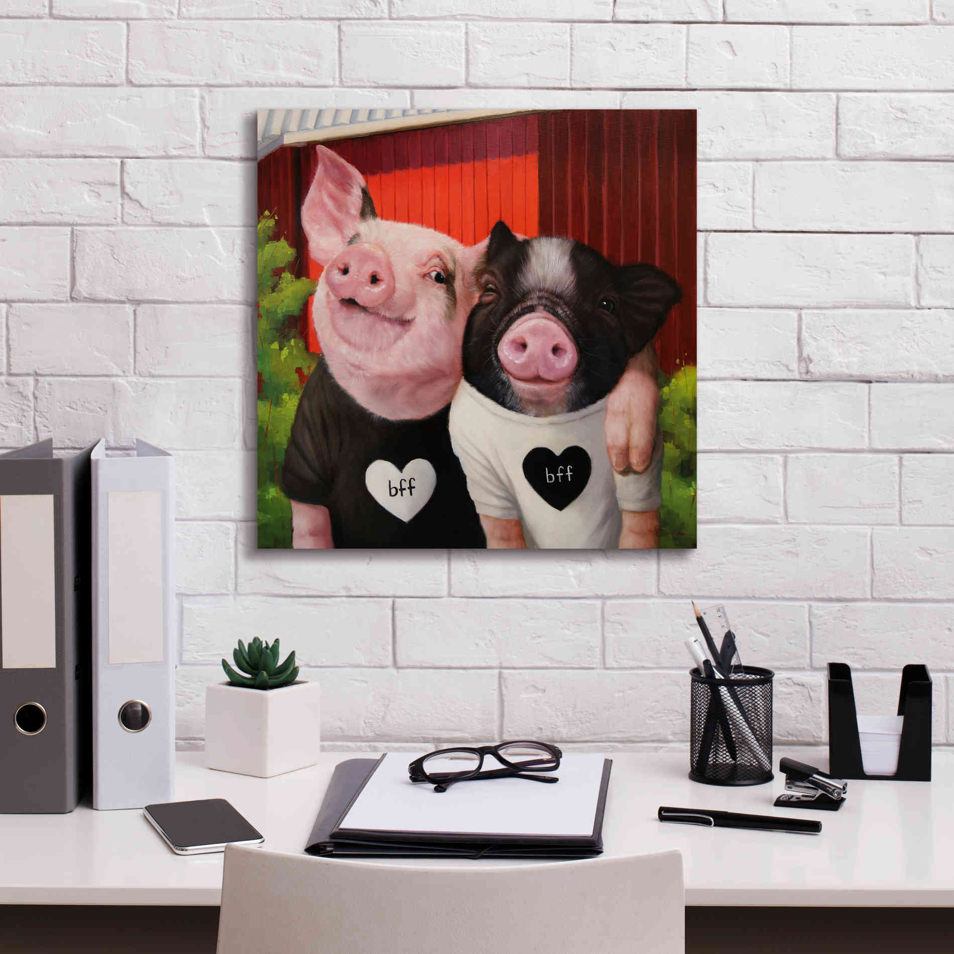 'BFF' by Lucia Heffernan, Canvas Wall Art,18x18