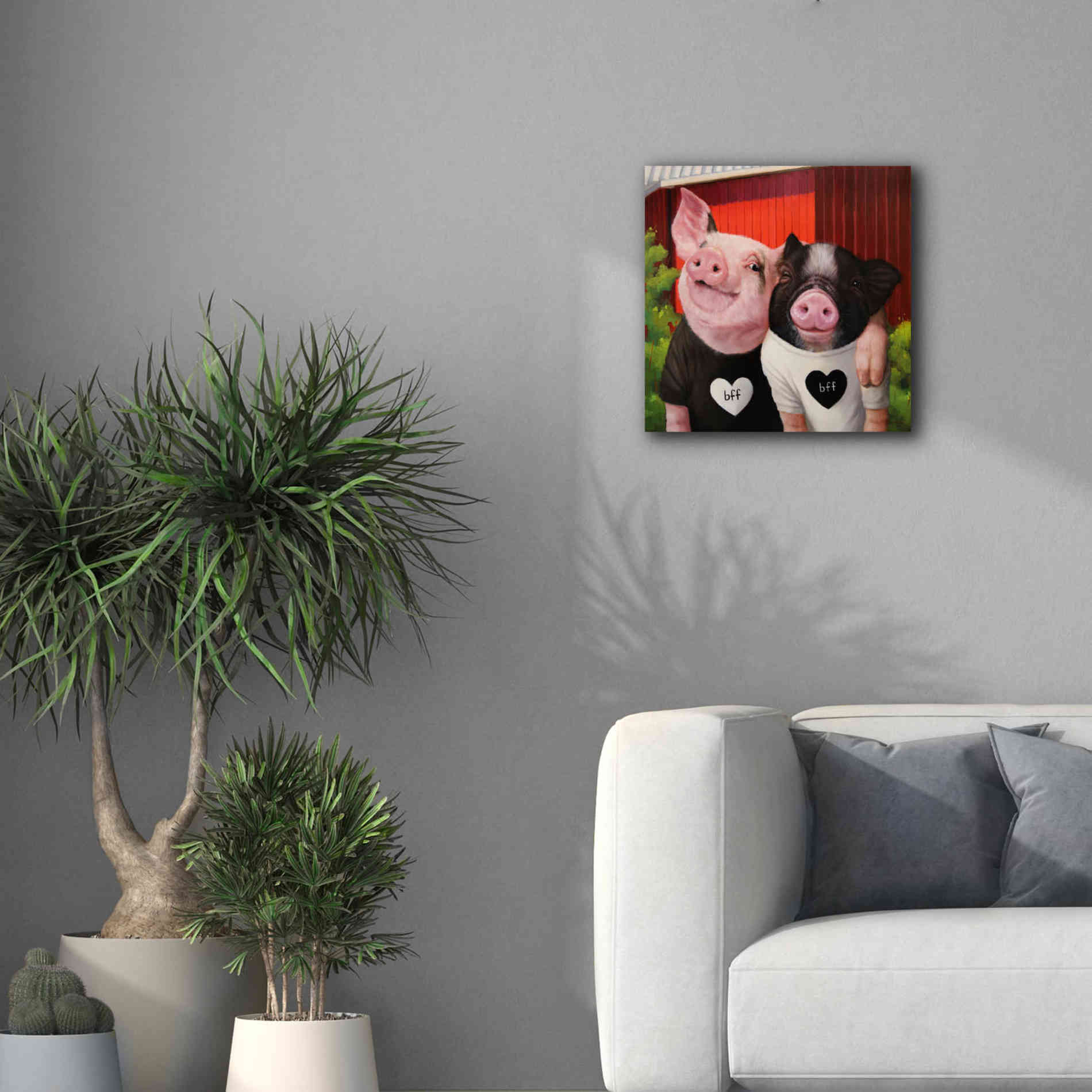 'BFF' by Lucia Heffernan, Canvas Wall Art,18x18