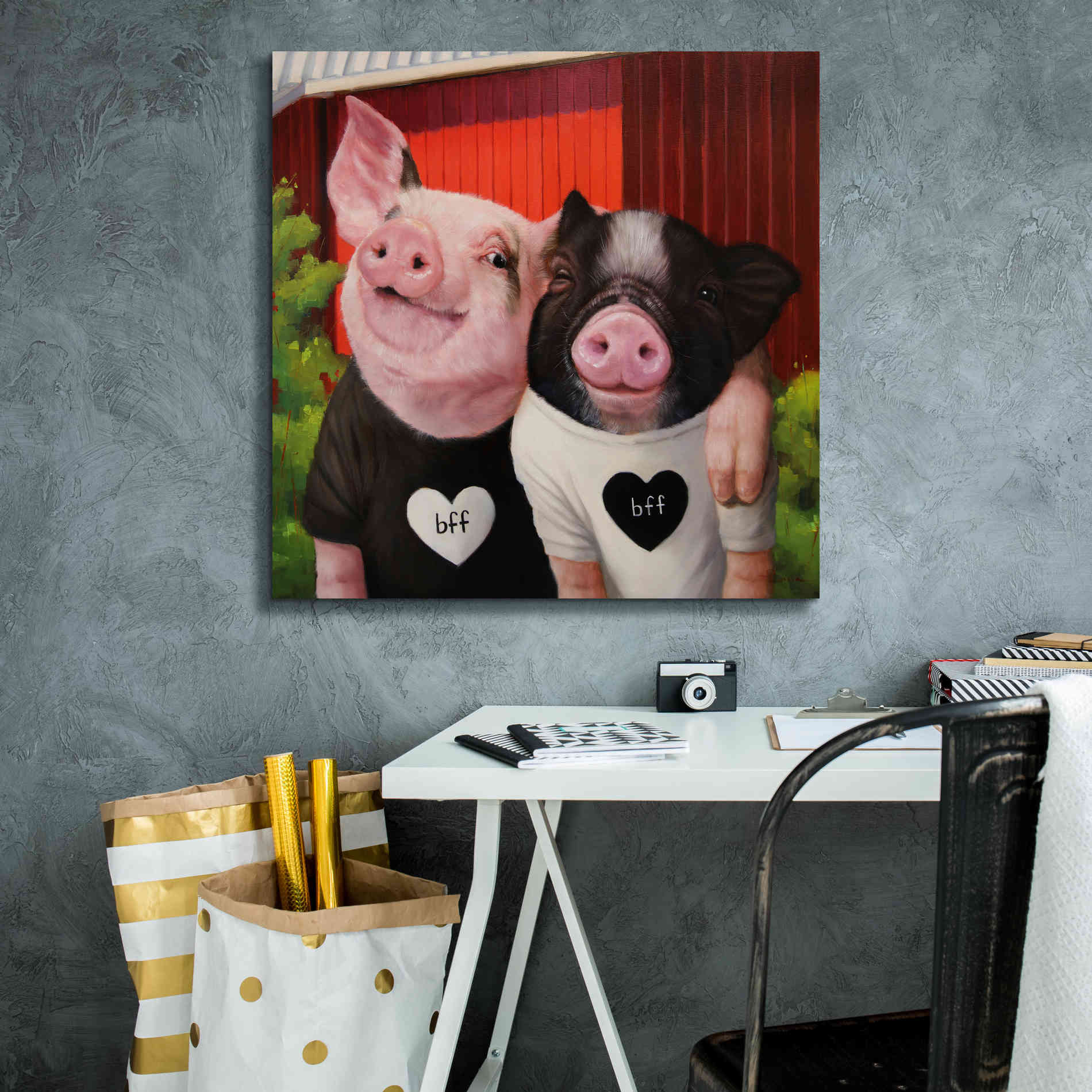 'BFF' by Lucia Heffernan, Canvas Wall Art,26x26