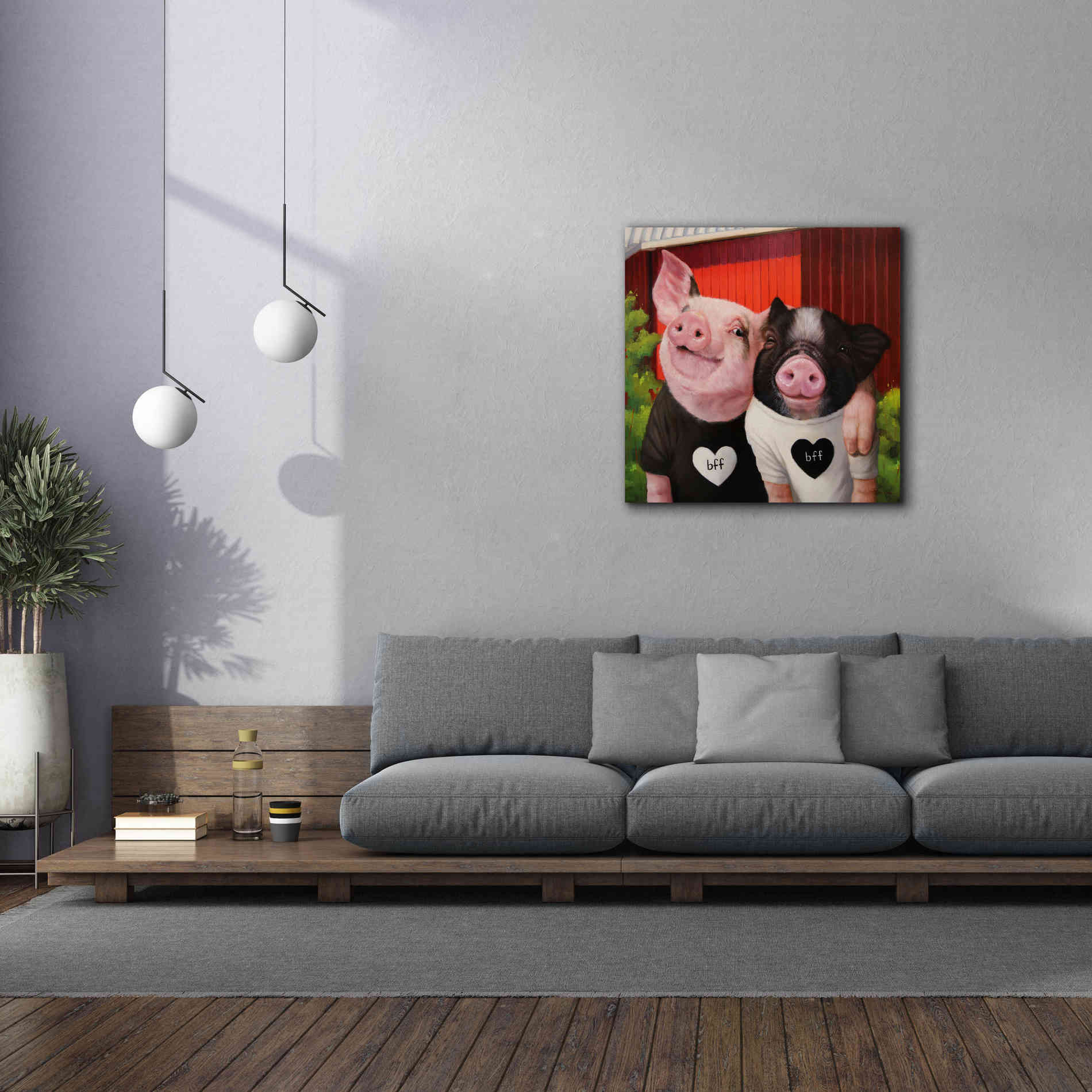 'BFF' by Lucia Heffernan, Canvas Wall Art,37x37