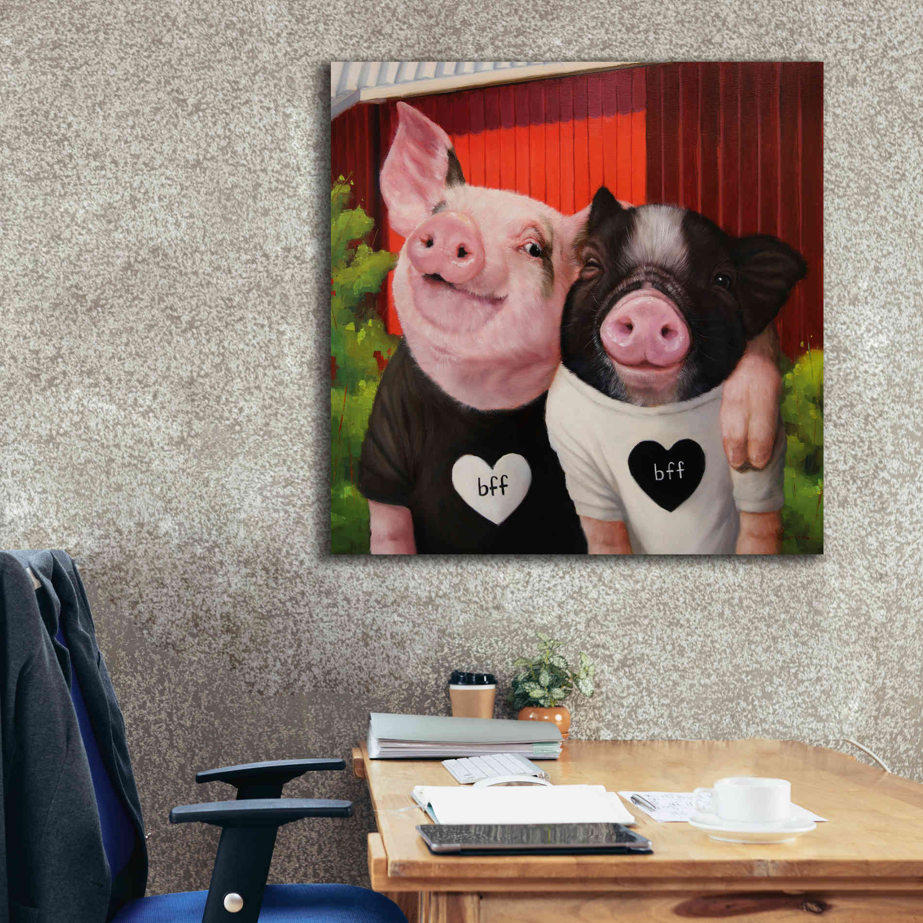 'BFF' by Lucia Heffernan, Canvas Wall Art,37x37