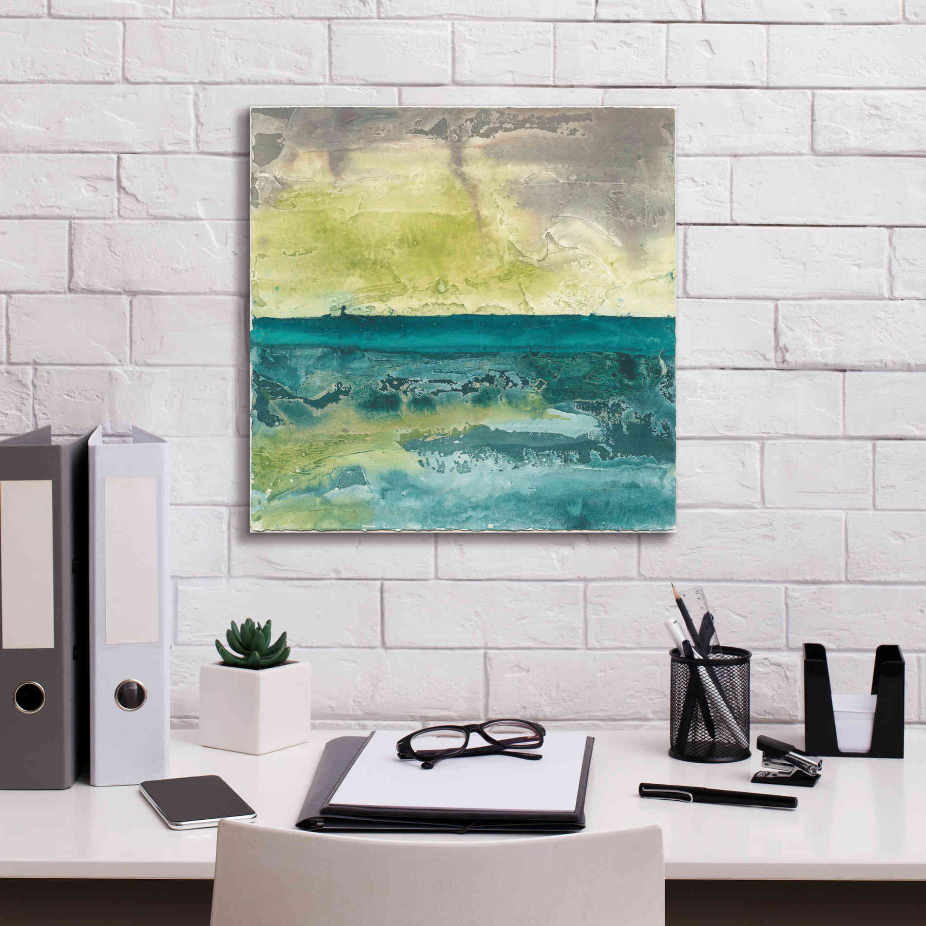 'Beyond The Horizon I' by Chris Paschke, Canvas Wall Art,18 x 18