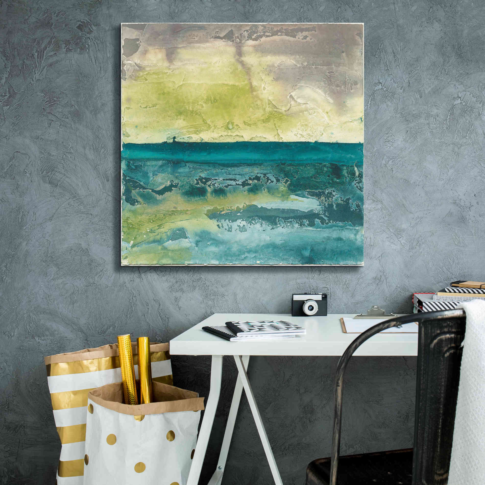 'Beyond The Horizon I' by Chris Paschke, Canvas Wall Art,26 x 26