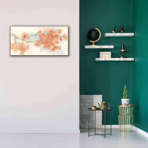 Image of 'Peach Blossom I' by Chris Paschke, Canvas Wall Art,40 x 20