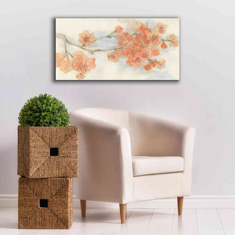 Image of 'Peach Blossom I' by Chris Paschke, Canvas Wall Art,40 x 20