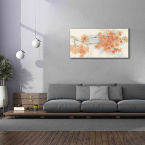 'Peach Blossom I' by Chris Paschke, Canvas Wall Art,60 x 30