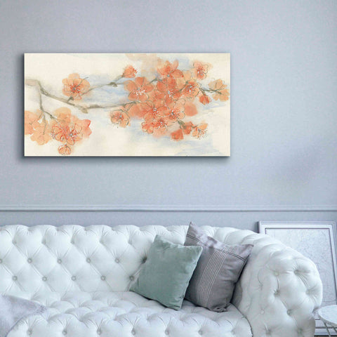 Image of 'Peach Blossom I' by Chris Paschke, Canvas Wall Art,60 x 30