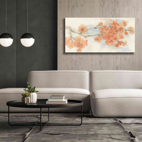 Image of 'Peach Blossom I' by Chris Paschke, Canvas Wall Art,60 x 30