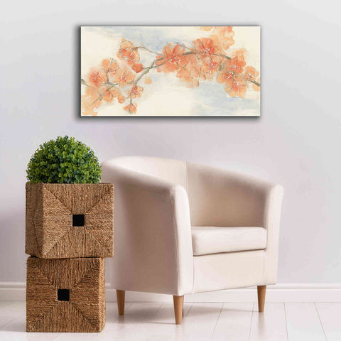 Image of 'Peach Blossom II' by Chris Paschke, Canvas Wall Art,40 x 20