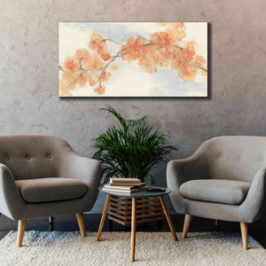 'Peach Blossom II' by Chris Paschke, Canvas Wall Art,60 x 30