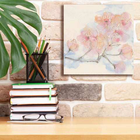 Image of 'Pink Blossoms III' by Chris Paschke, Canvas Wall Art,12 x 12