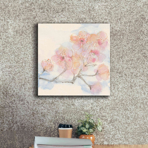 Image of 'Pink Blossoms III' by Chris Paschke, Canvas Wall Art,18 x 18