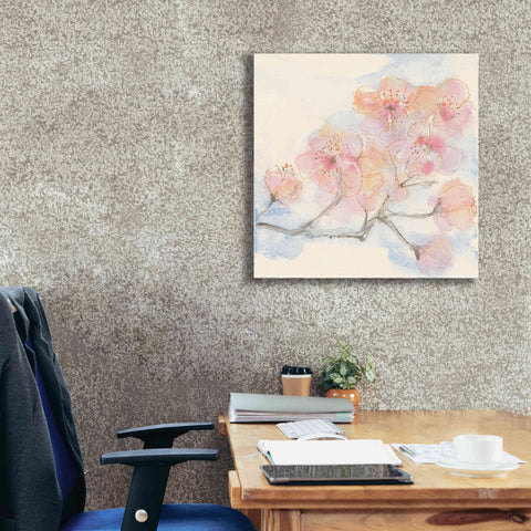 Image of 'Pink Blossoms III' by Chris Paschke, Canvas Wall Art,26 x 26