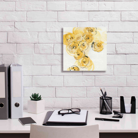 Image of 'Yellow Roses Anew I' by Chris Paschke, Canvas Wall Art,12 x 12