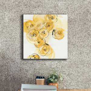'Yellow Roses Anew I' by Chris Paschke, Canvas Wall Art,18 x 18
