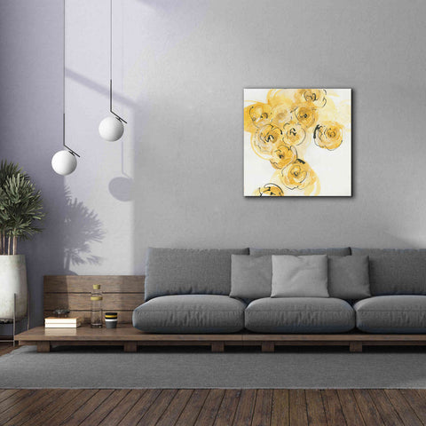 Image of 'Yellow Roses Anew I' by Chris Paschke, Canvas Wall Art,37 x 37