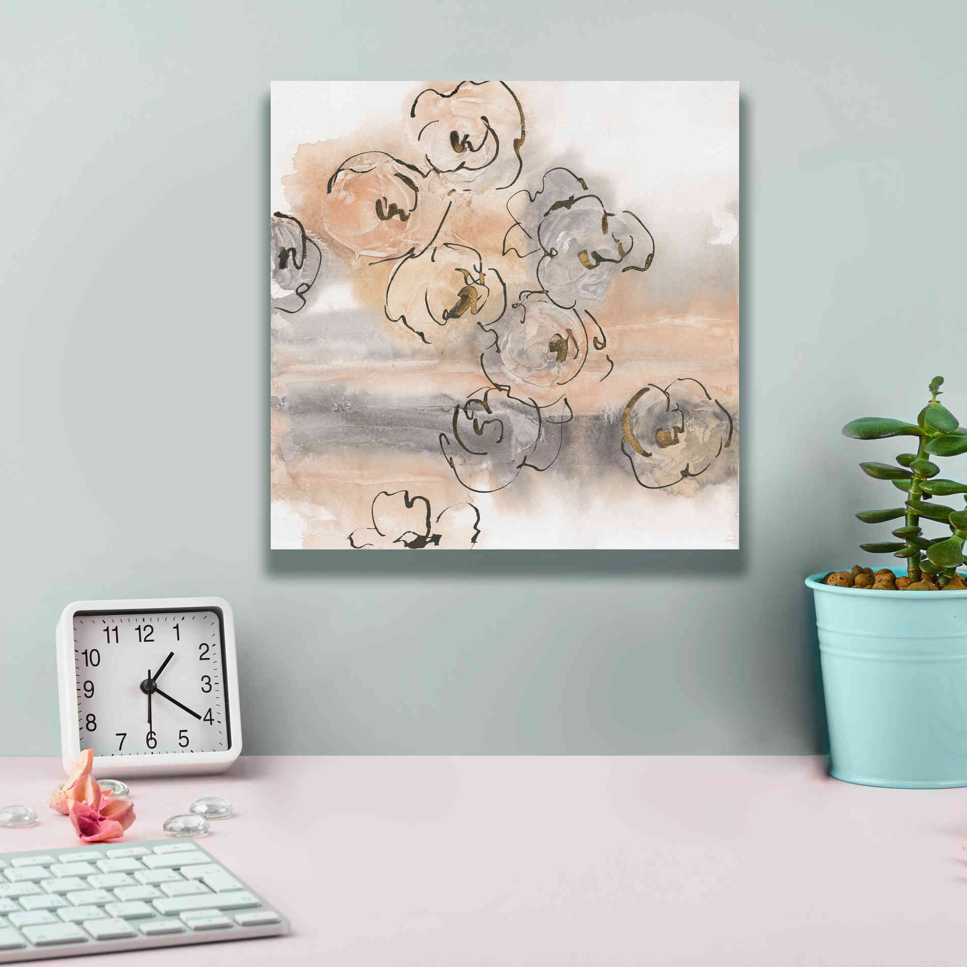 'Gold Dust I' by Chris Paschke, Canvas Wall Art,12 x 12