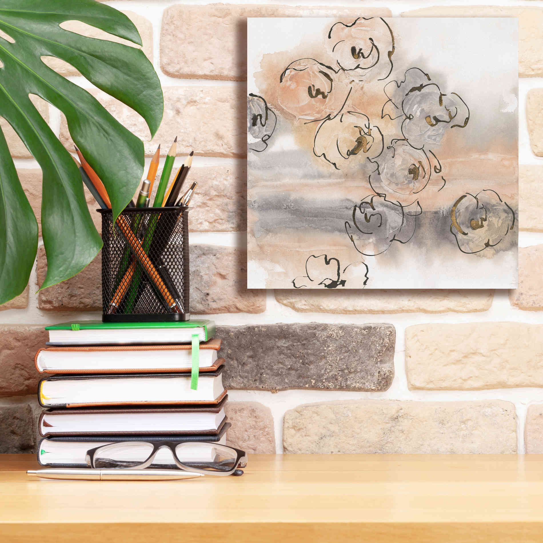 'Gold Dust I' by Chris Paschke, Canvas Wall Art,12 x 12