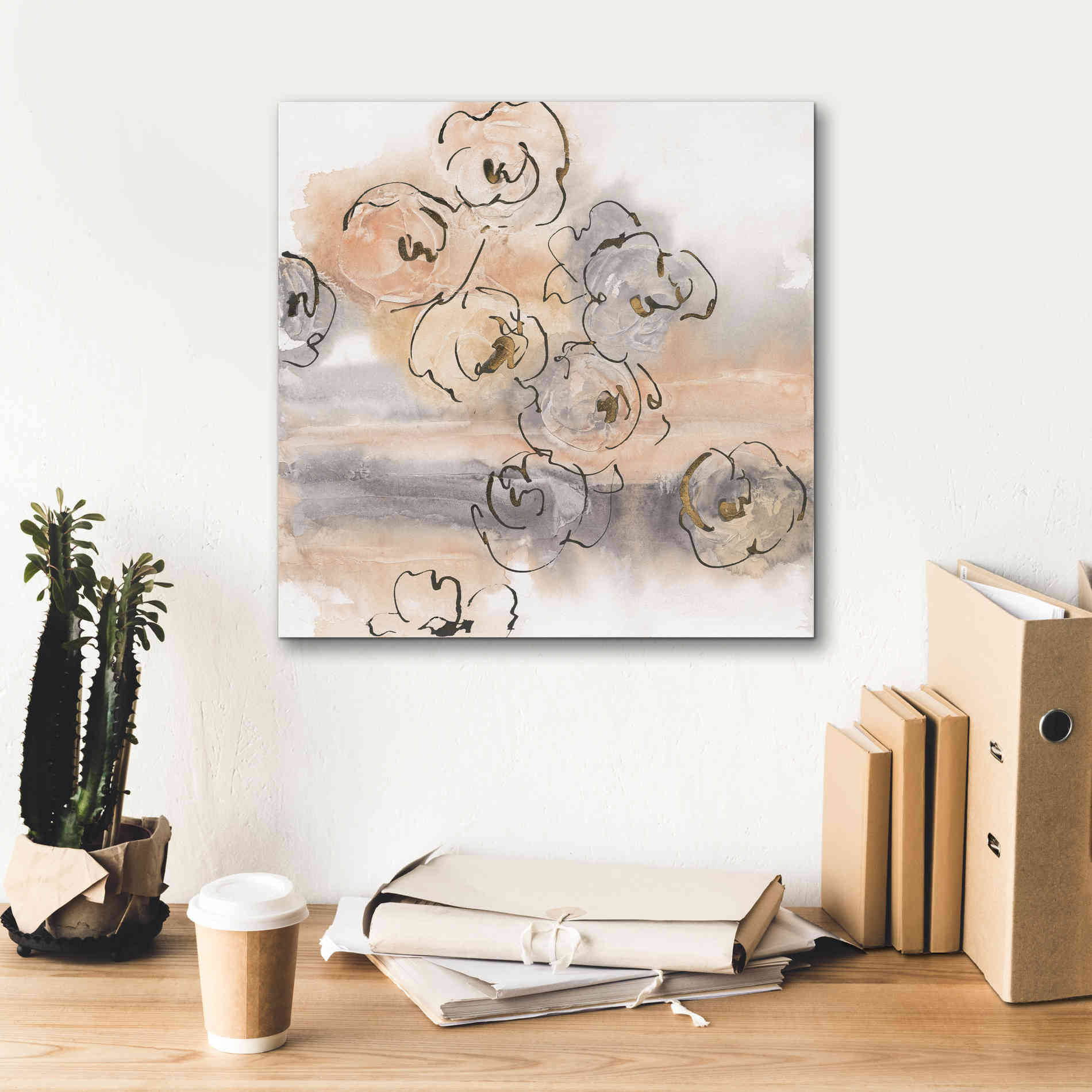 'Gold Dust I' by Chris Paschke, Canvas Wall Art,18 x 18