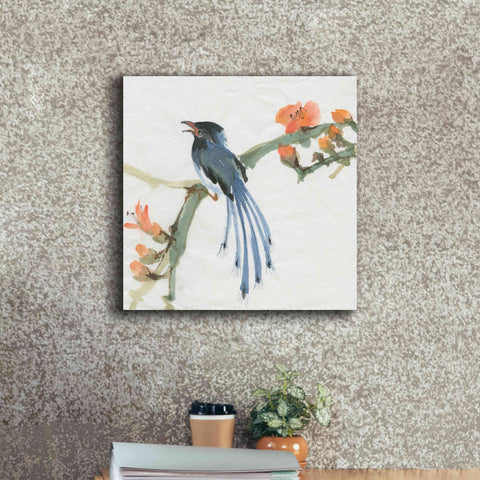 Image of 'Formosan Blue Magpie' by Chris Paschke, Canvas Wall Art,18 x 18