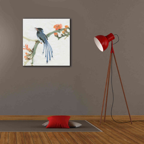 Image of 'Formosan Blue Magpie' by Chris Paschke, Canvas Wall Art,26 x 26