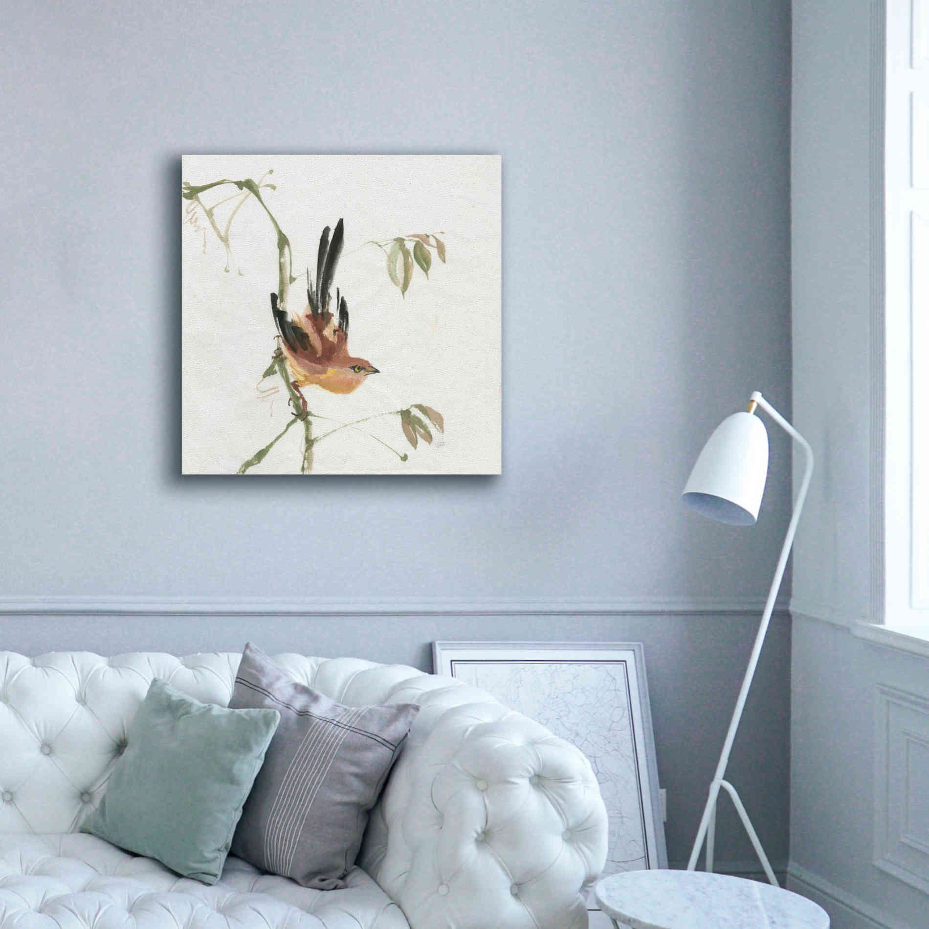 'Mountain Bush Warbler' by Chris Paschke, Canvas Wall Art,37 x 37