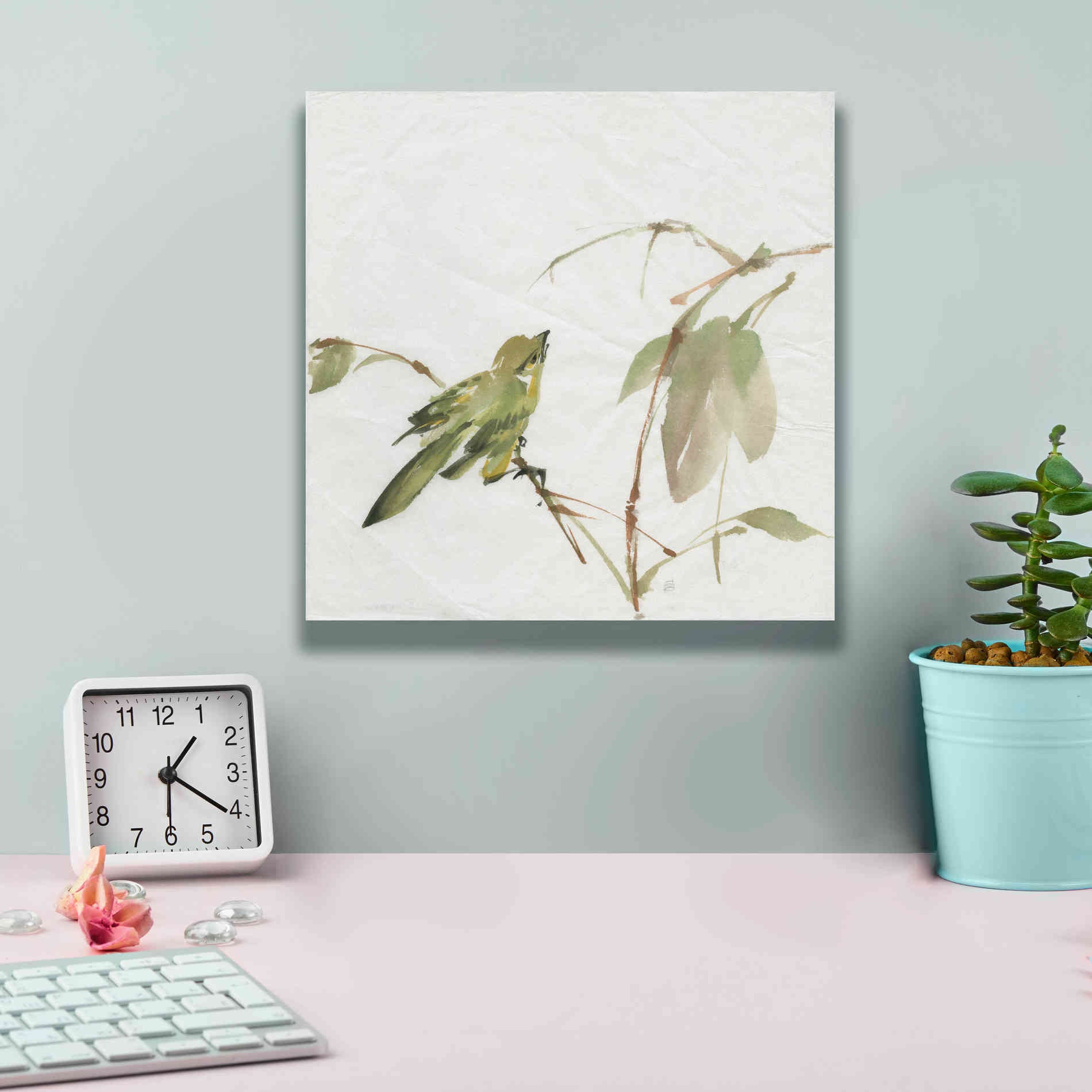 'Sisken' by Chris Paschke, Canvas Wall Art,12 x 12