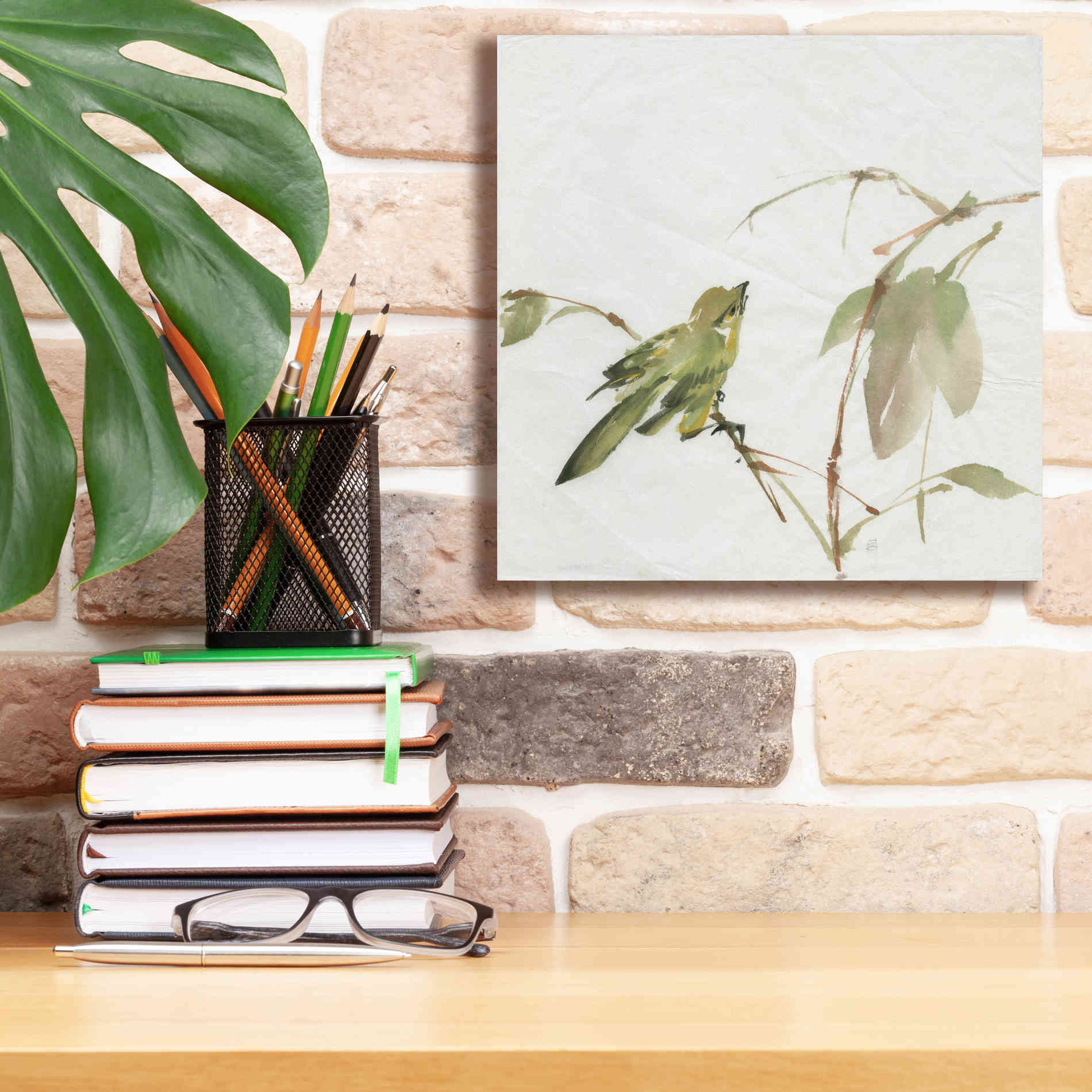 'Sisken' by Chris Paschke, Canvas Wall Art,12 x 12