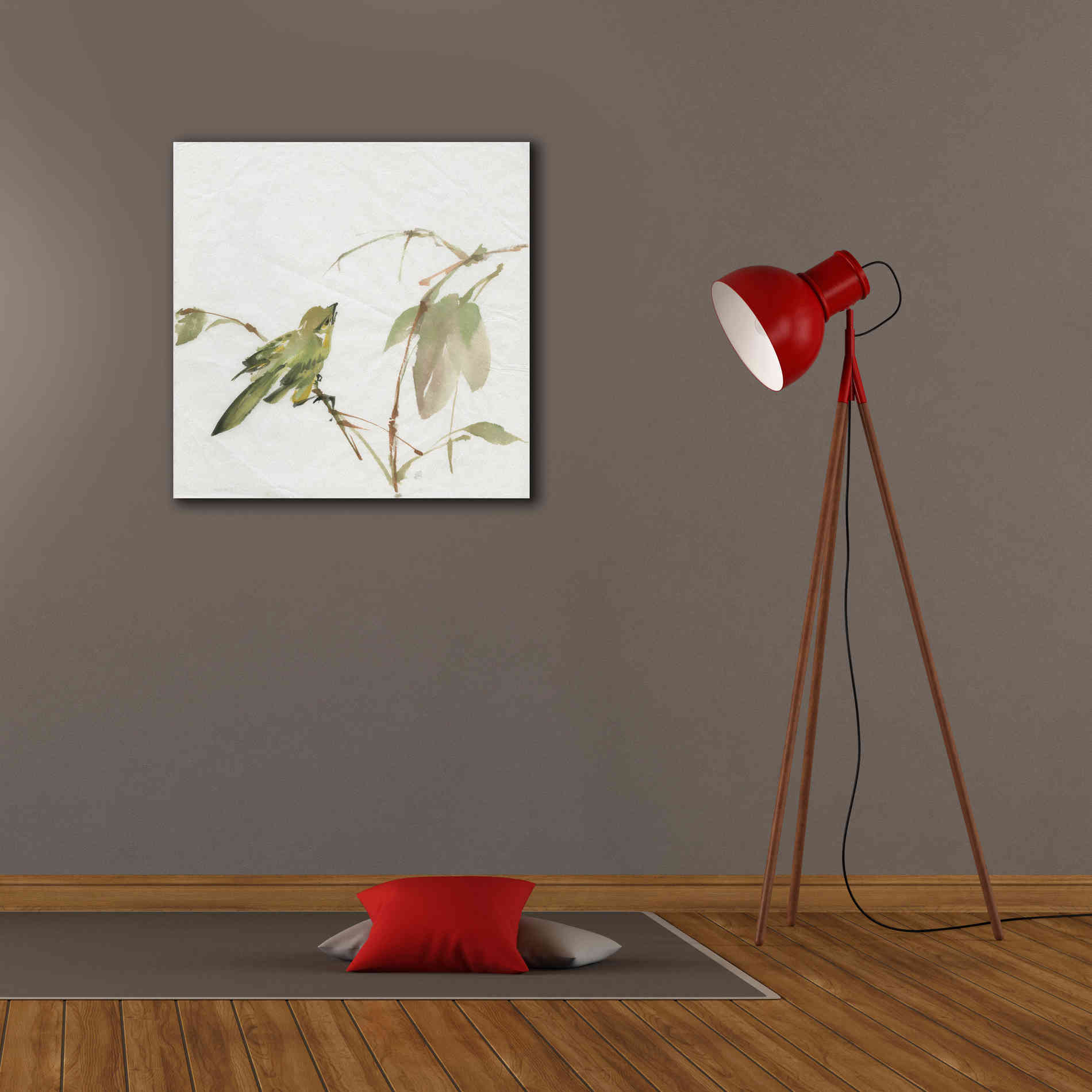 'Sisken' by Chris Paschke, Canvas Wall Art,26 x 26