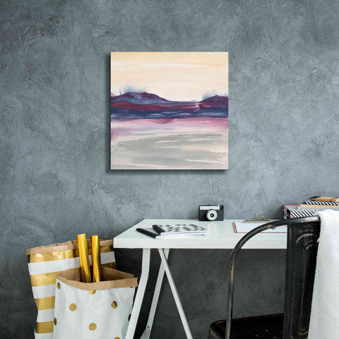 Image of 'Purple Rock Dawn I' by Chris Paschke, Canvas Wall Art,18 x 18