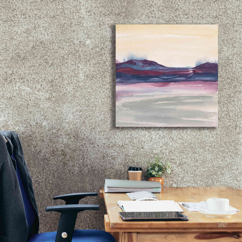 Image of 'Purple Rock Dawn I' by Chris Paschke, Canvas Wall Art,26 x 26
