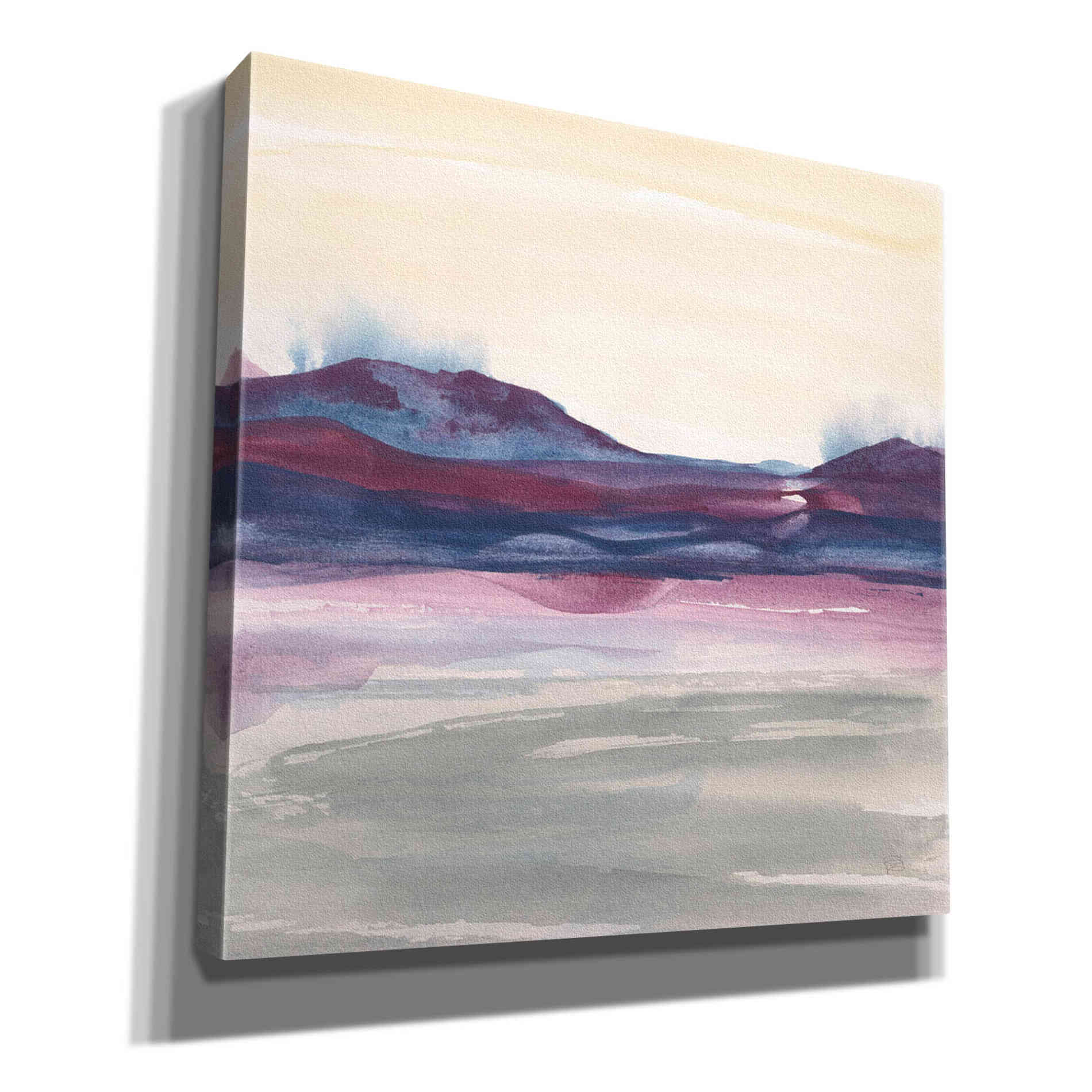 'Purple Rock Dawn I' by Chris Paschke, Canvas Wall Art
