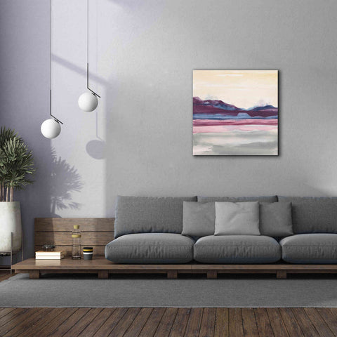 Image of 'Purple Rock Dawn II' by Chris Paschke, Canvas Wall Art,37 x 37