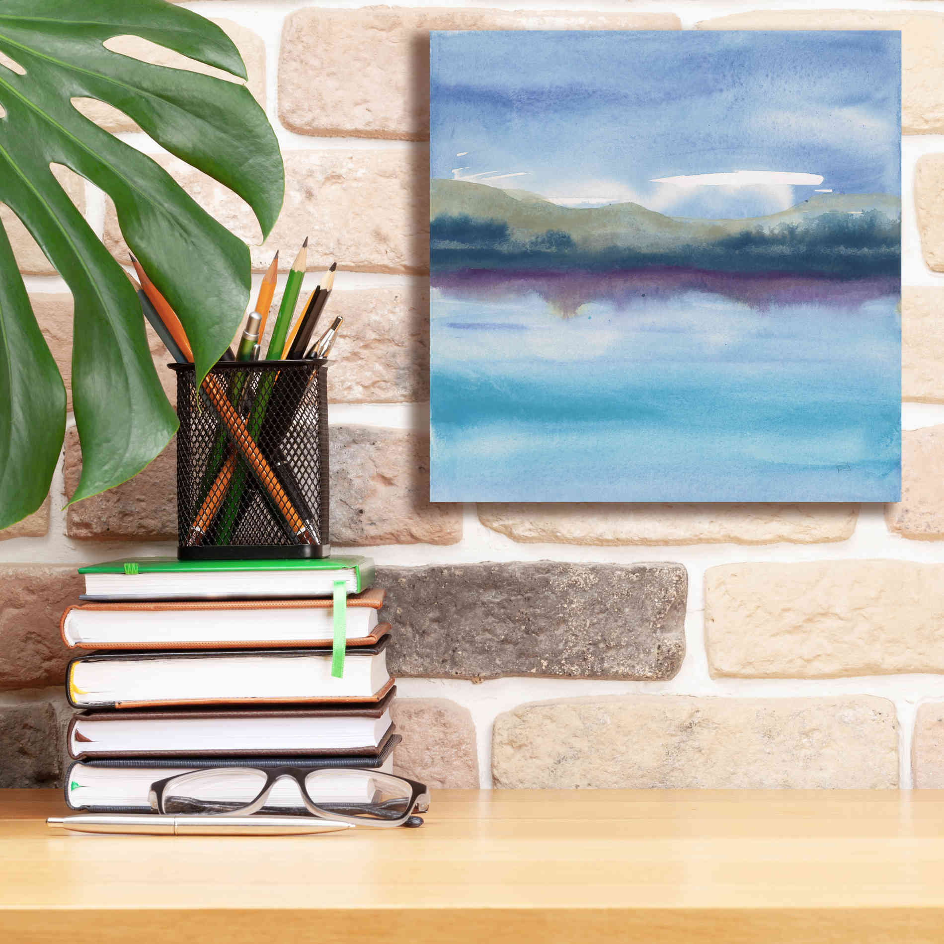 'Violet Reflection I' by Chris Paschke, Canvas Wall Art,12 x 12