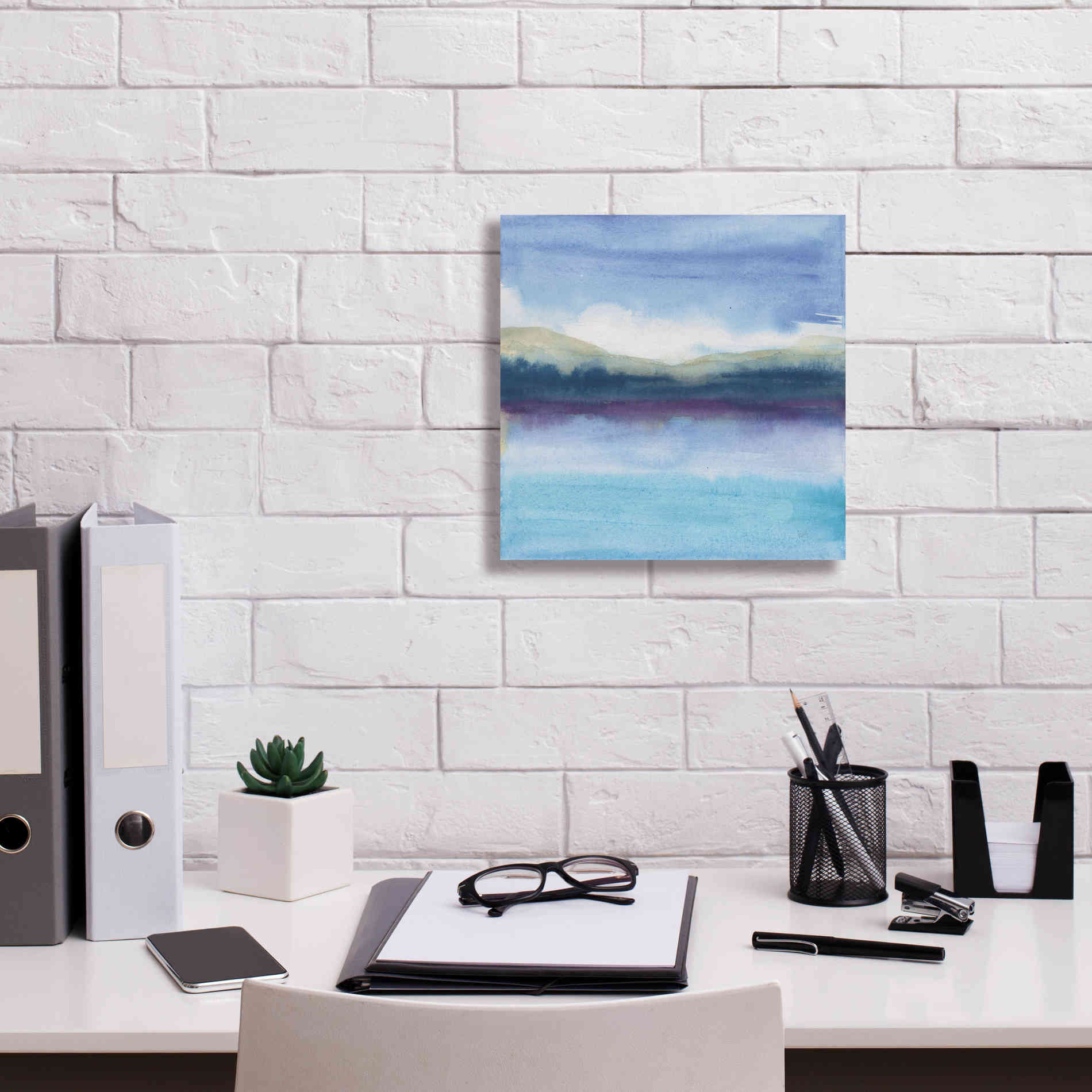 'Violet Reflection II' by Chris Paschke, Canvas Wall Art,12 x 12