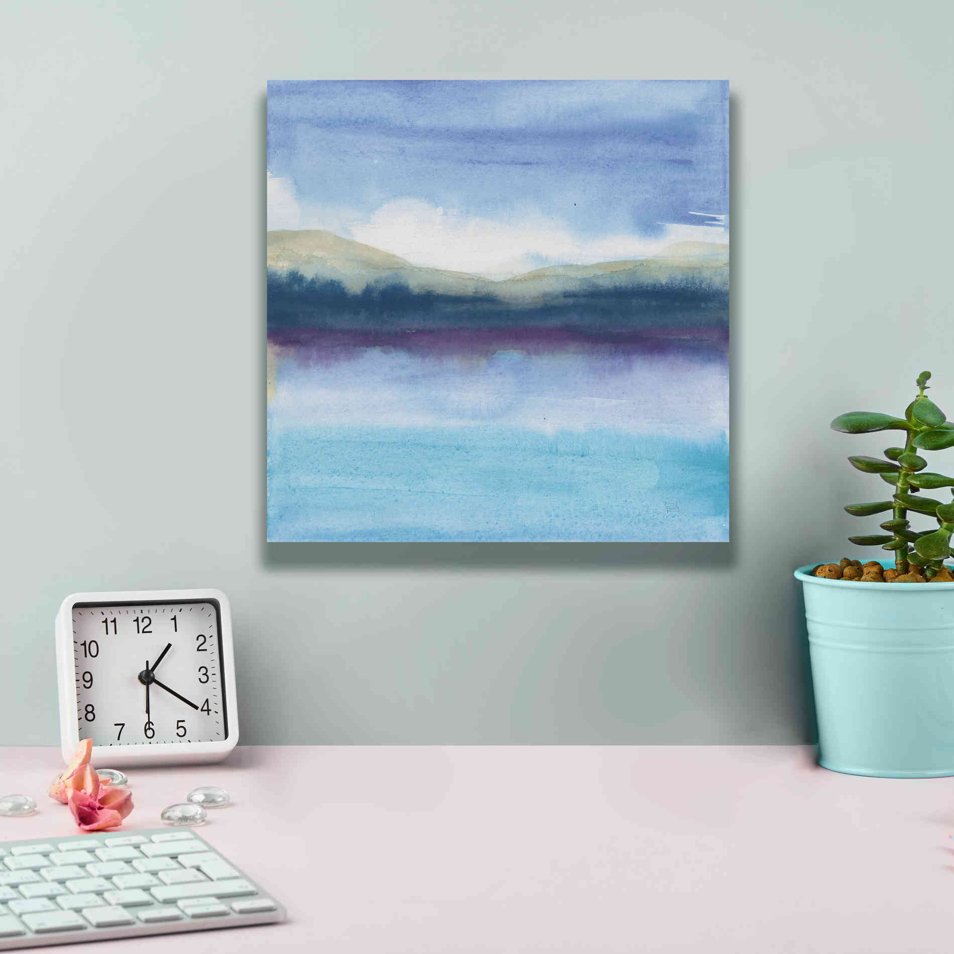 'Violet Reflection II' by Chris Paschke, Canvas Wall Art,12 x 12