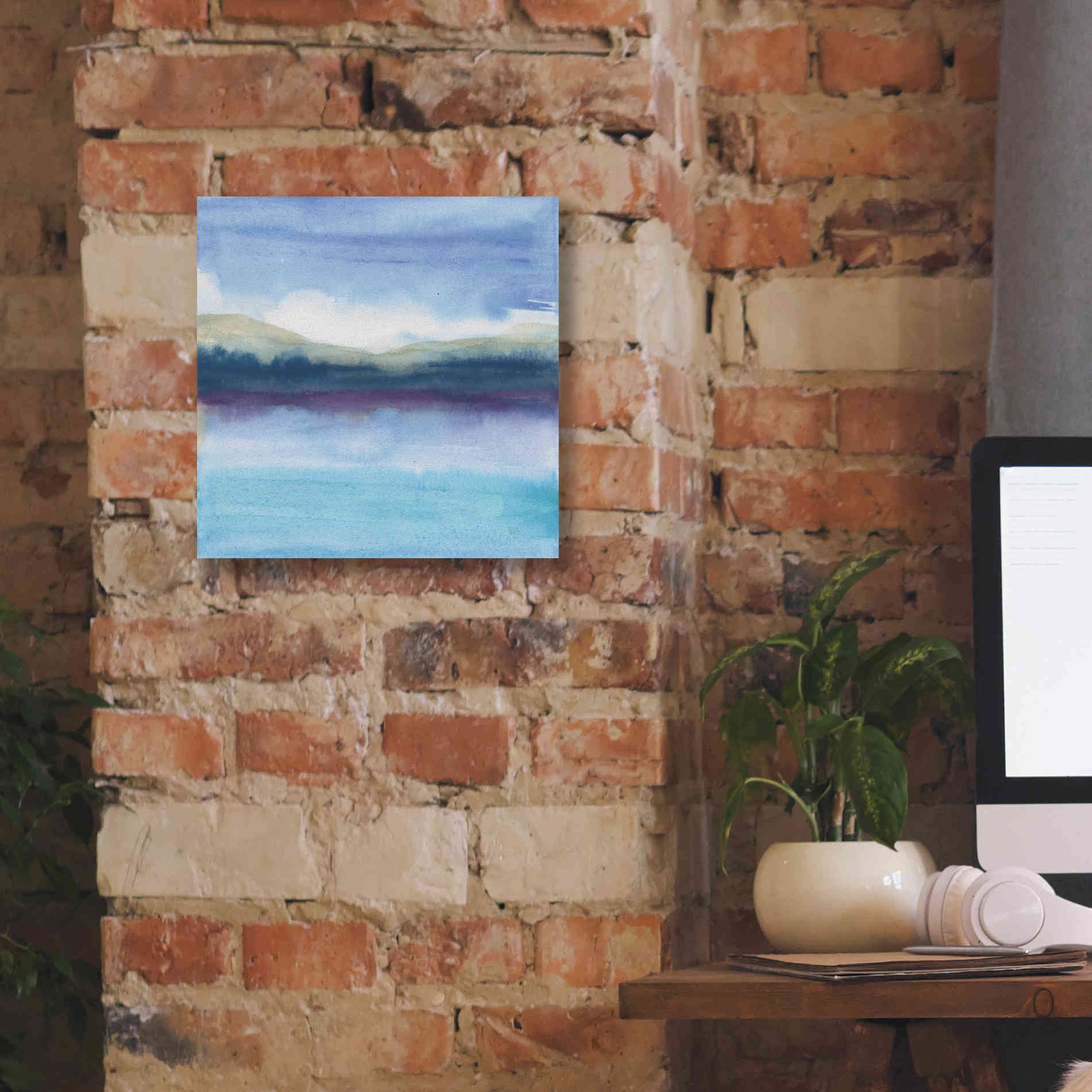 'Violet Reflection II' by Chris Paschke, Canvas Wall Art,12 x 12