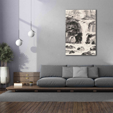 Image of 'Sumi Waterfall IV' by Chris Paschke, Canvas Wall Art,40 x 60