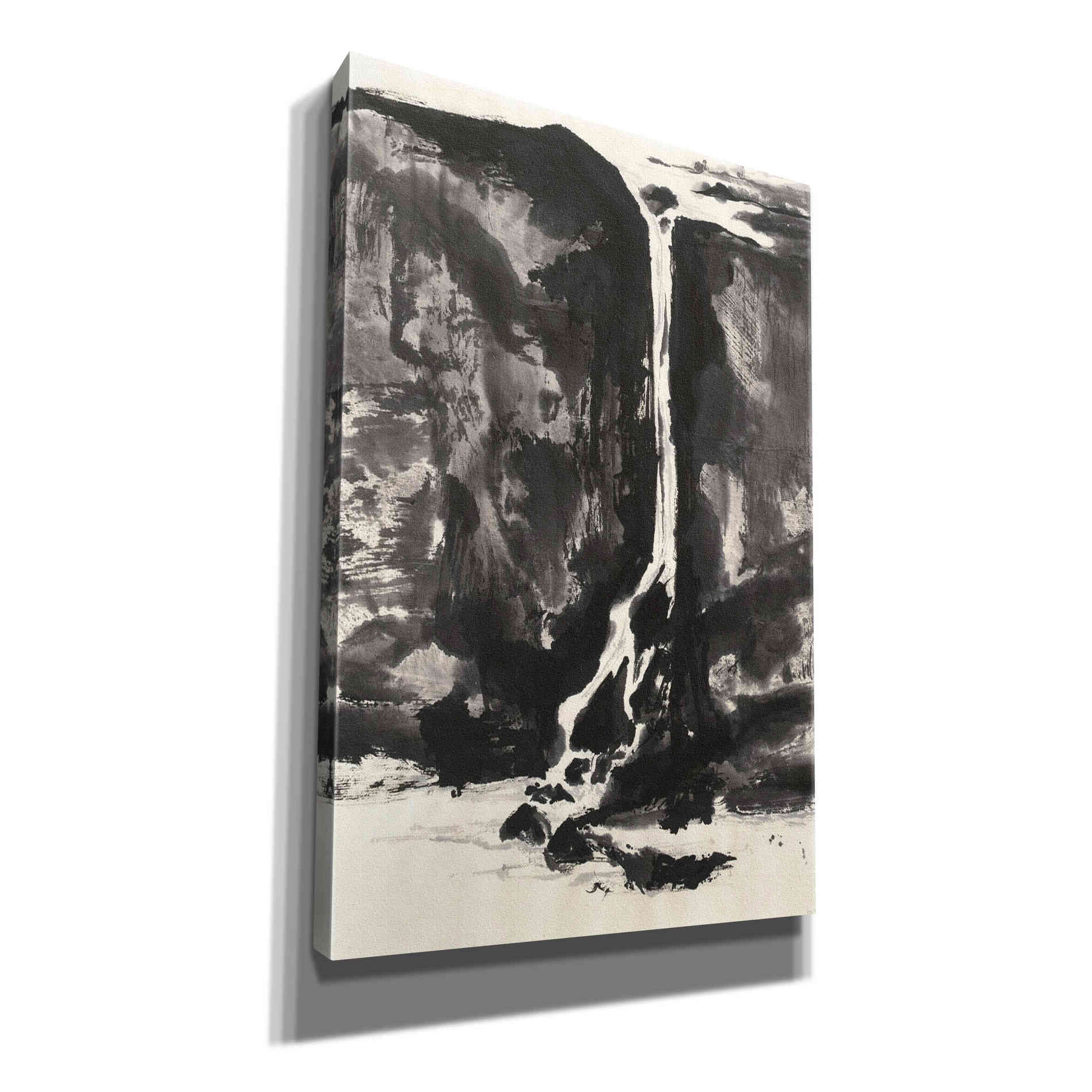 'Sumi Waterfall View II' by Chris Paschke, Canvas Wall Art